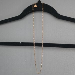 Anthropologie Elegant Double Gold Chain Necklace